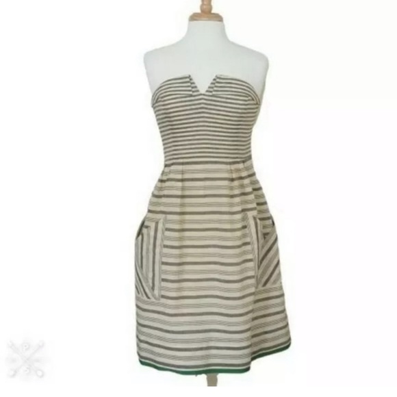 Anthropologie Maeve Changing Stripes Dress size 8P - Picture 1 of 9